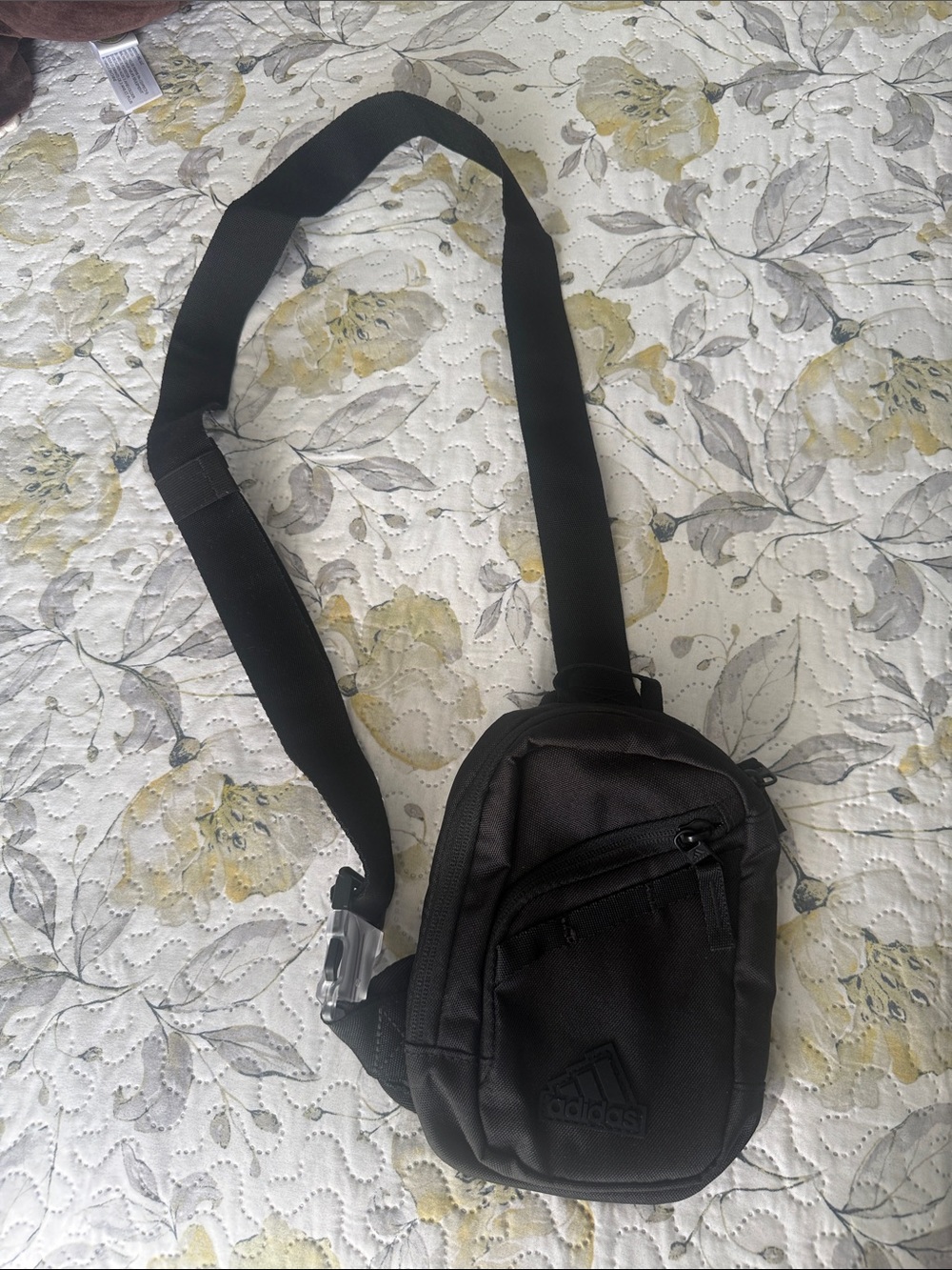 adidas Black Small Sling Belt Bag for Men